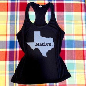 Black Texas TX racerback tee XL